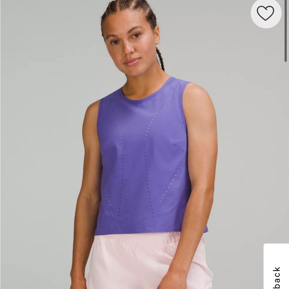 Lululemon Swift Ventilated Running Tank Top Charged Indigo 12